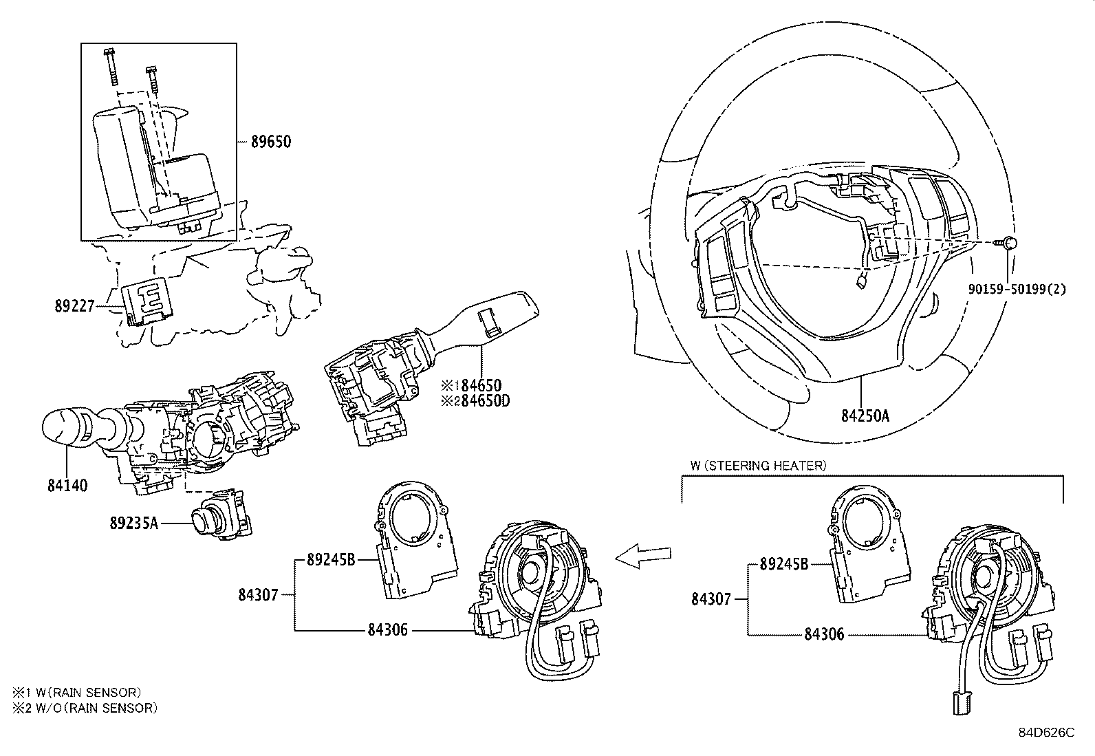 84152-48031 SWITCH, HEADLAMP LEVELING product image