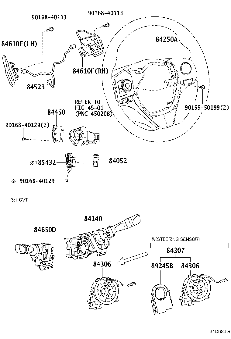 84332-12550 SWITCH ASSY, HAZARD WARNING SIGNAL product image