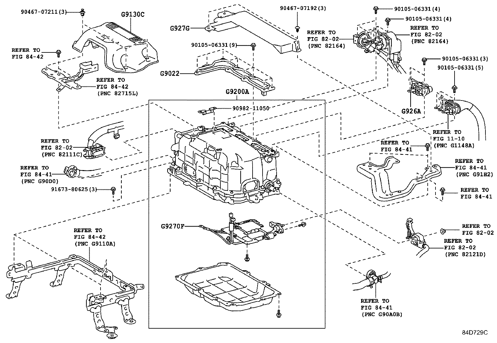 Toyota G9022-47041 COVER SUB-ASSY, INVERTER, UPPER