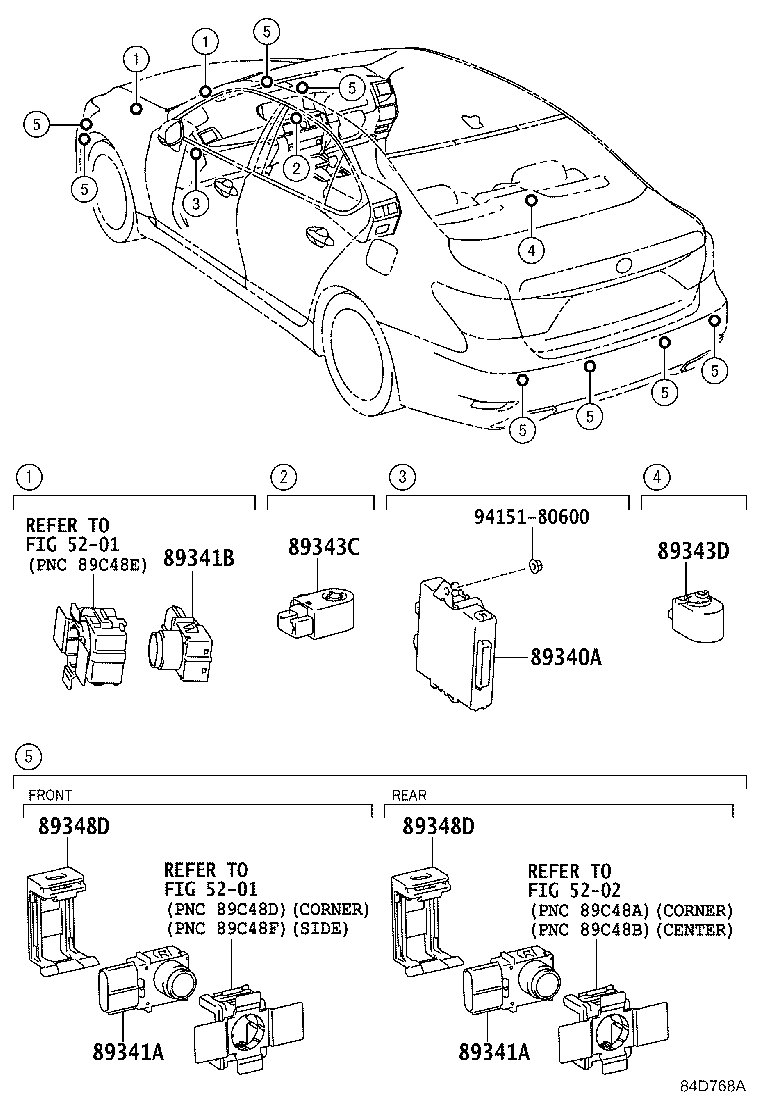 89340-50050 COMPUTER ASSY, CLEARANCE WARNING product image