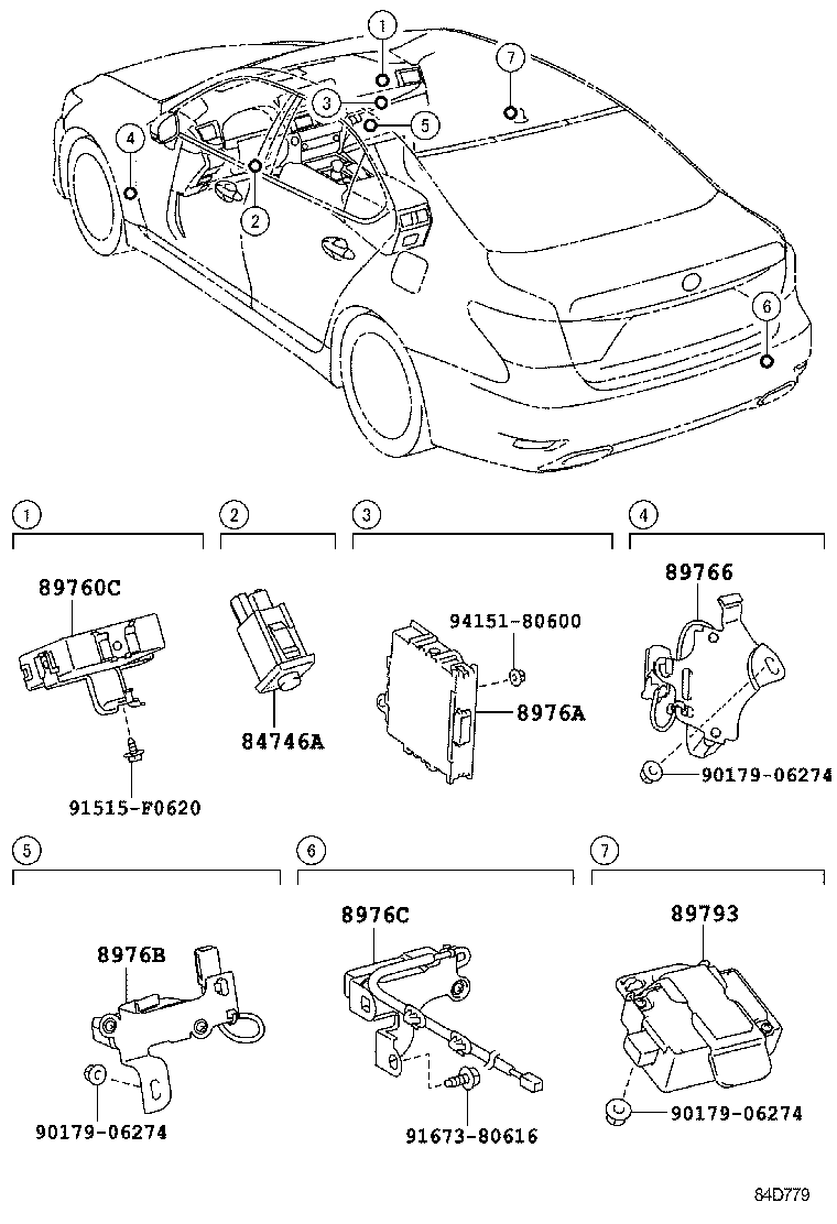 89760-50171 RECEIVER ASSY, TIRE PRESSURE MONITOR product image