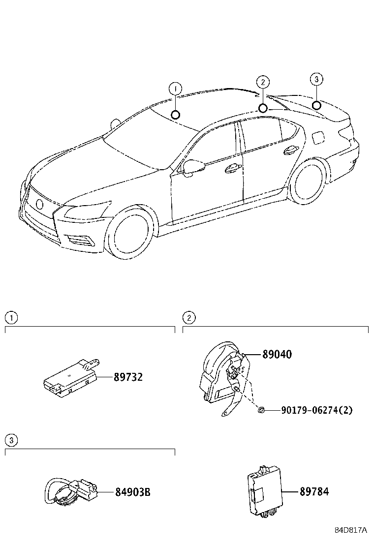 89732-60110 SENSOR, THEFT WARNING RADAR product image