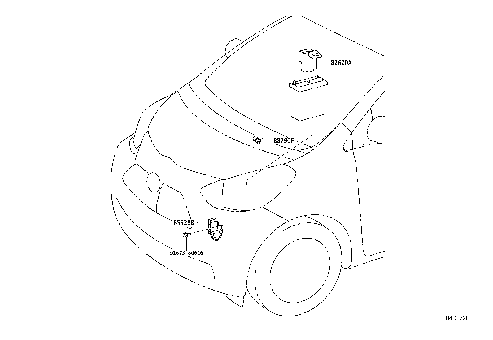 84720-74010 SWITCH ASSY, PATTERN SELECT, NO.1 product image
