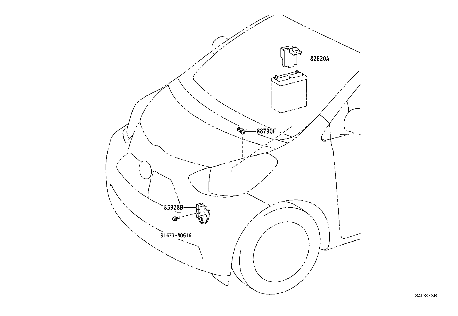 81850-74010 LAMP ASSY, INDICATOR product image