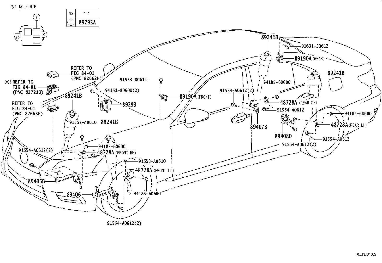 Toyota 89293-50195 COMPUTER, SUSPENSION CONTROL