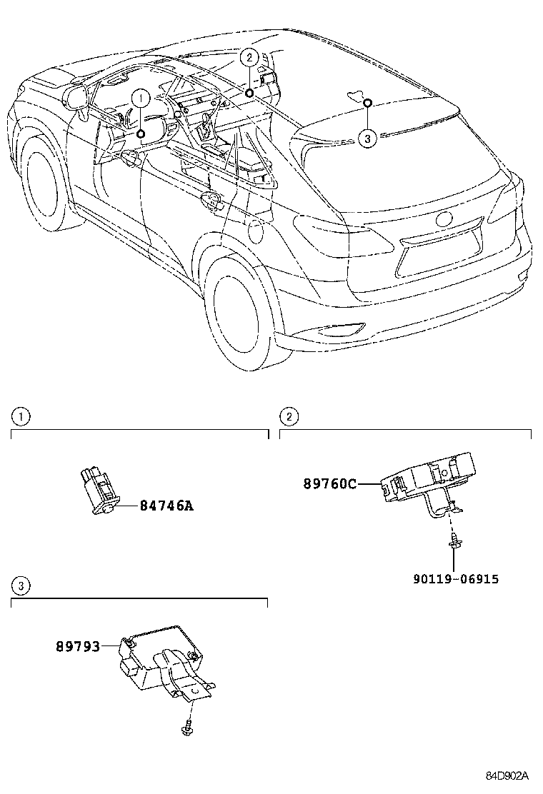 89760-48060 RECEIVER ASSY, TIRE PRESSURE MONITOR product image