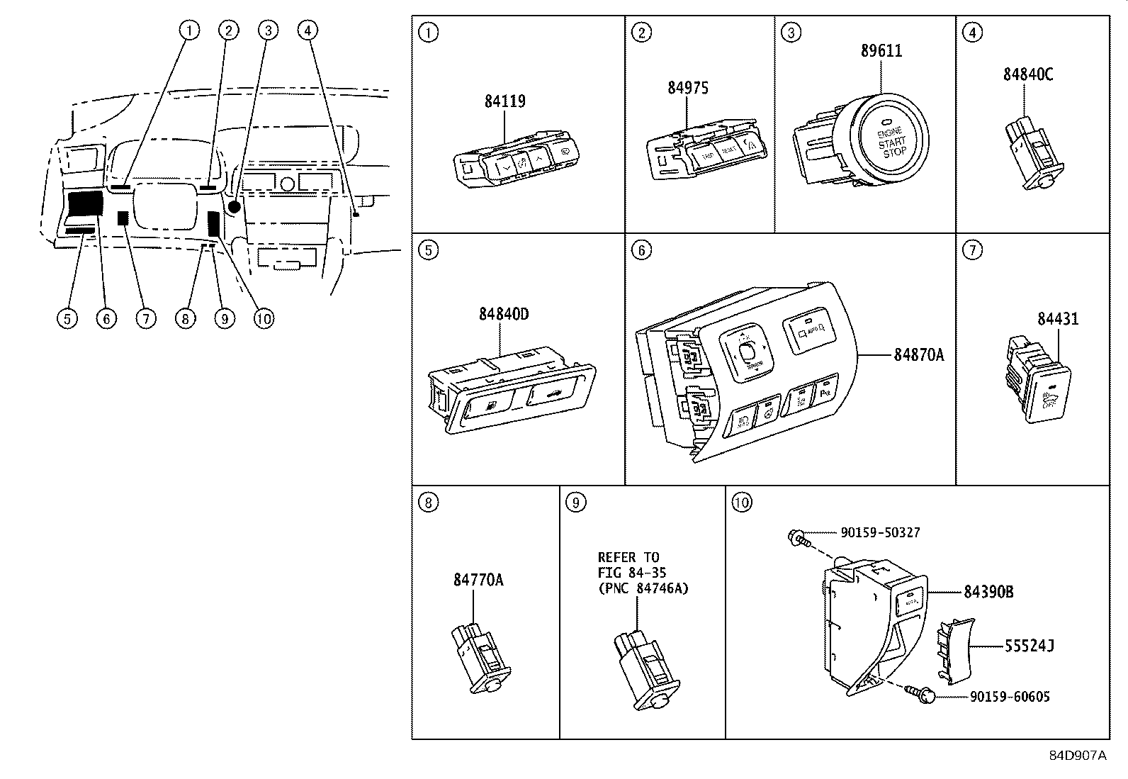 82663-50161 COVER, RELAY BLOCK, LOWER product image
