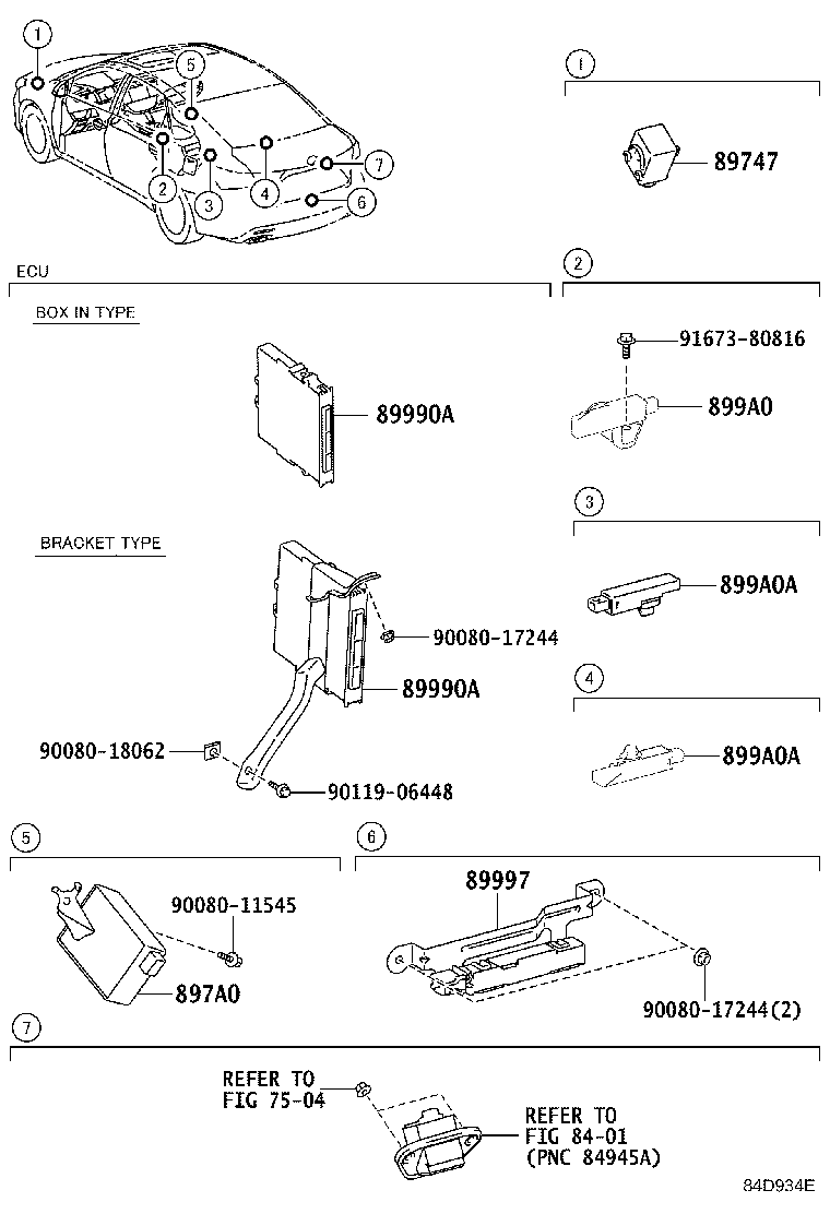 Toyota 89990-07090 COMPUTER ASSY, SMART KEY