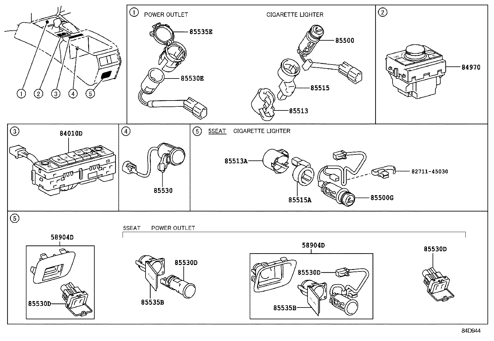82730-50L10 BLOCK, DRIVER SIDE JUNCTION product image