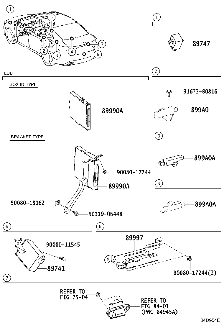 89740-41010 RECEIVER, DOOR CONTROL product image