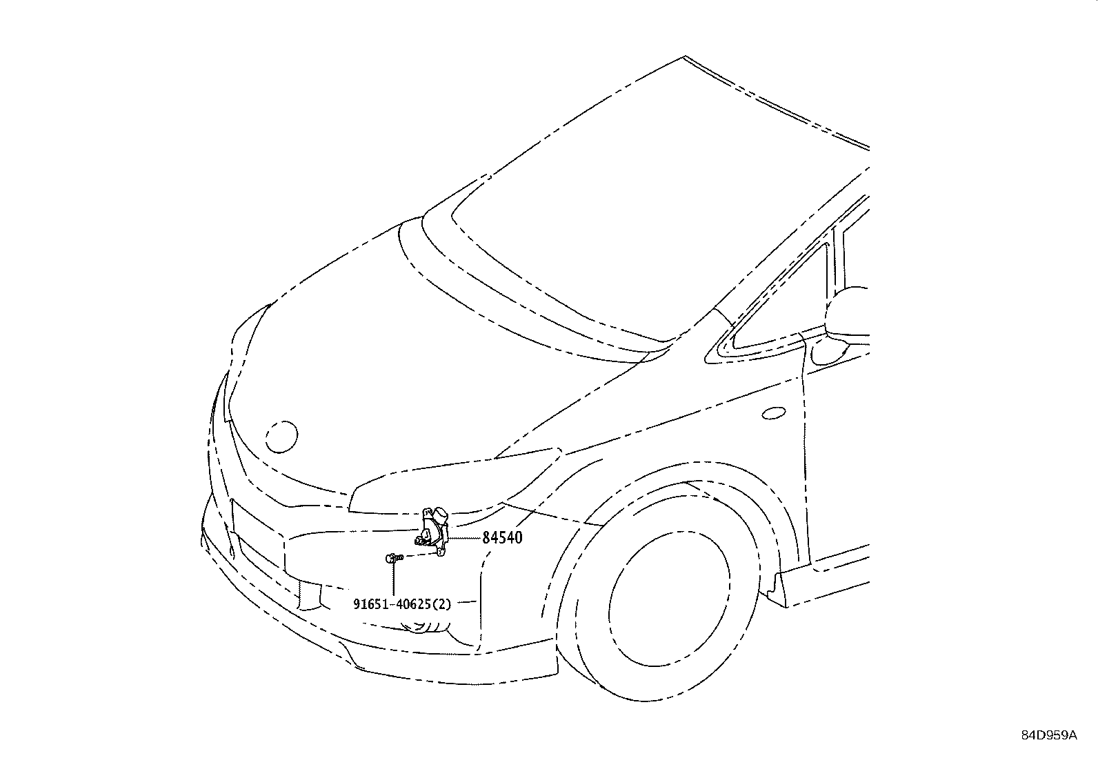 84152-12071 SWITCH, HEADLAMP LEVELING product image