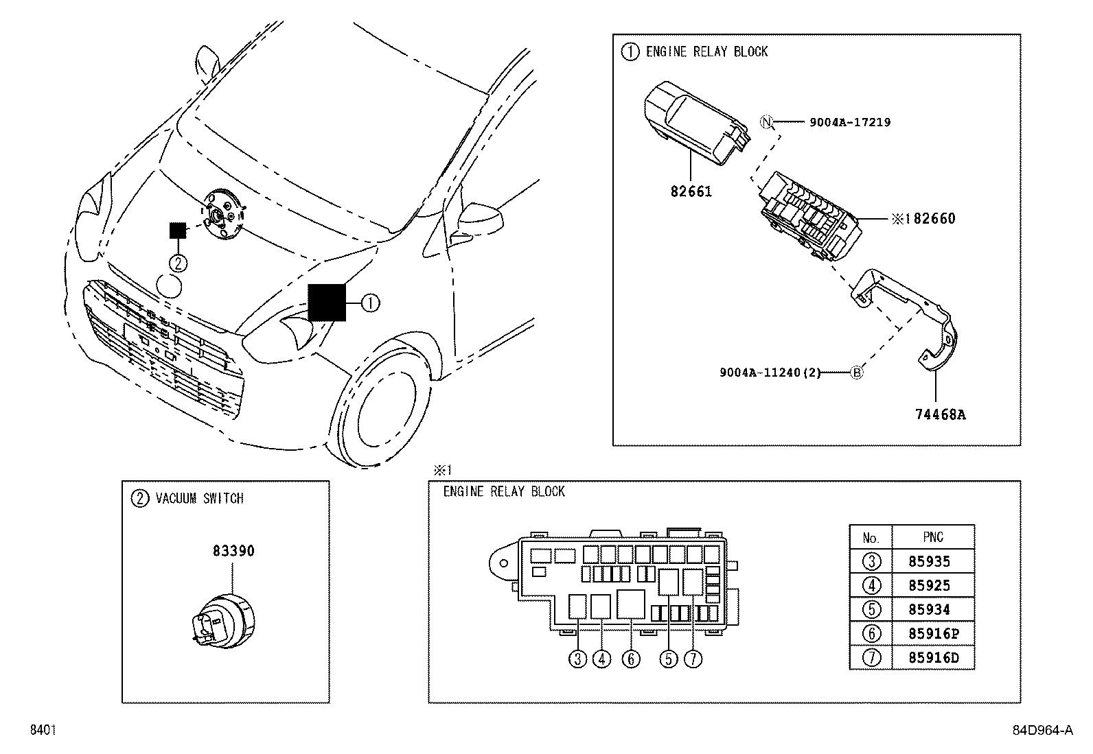 90049-88004 RELAY, MAGNET-CLUTCH product image