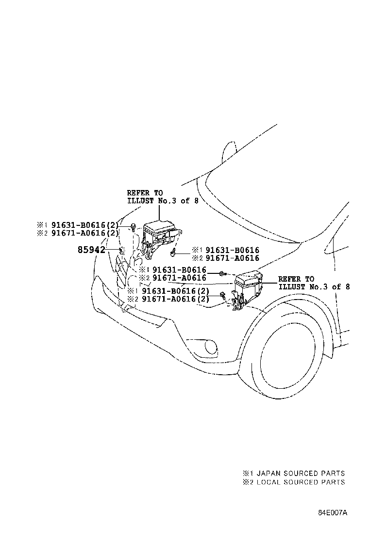 84140-42130 SWITCH ASSY, HEADLAMP DIMMER product image