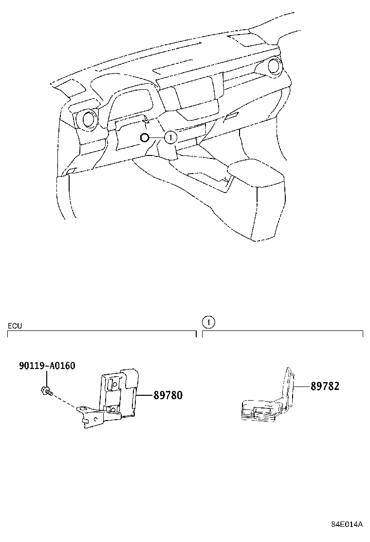 Toyota 89780-0R060 COMPUTER ASSY, TRANSPONDER KEY
