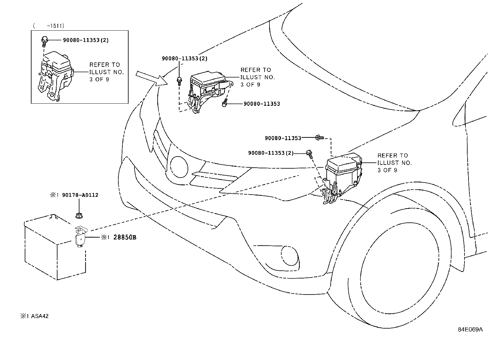 Toyota 82672-0R010 COVER, JUNCTION BLOCK
