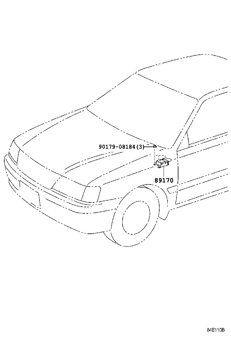 89170-43060 SENSOR ASSY, AIR BAG product image