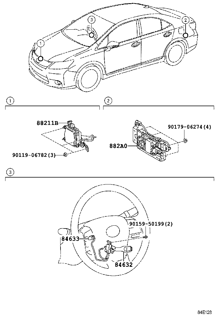 88210-75040 SENSOR ASSY, MILLIMETER WAVE RADAR product image