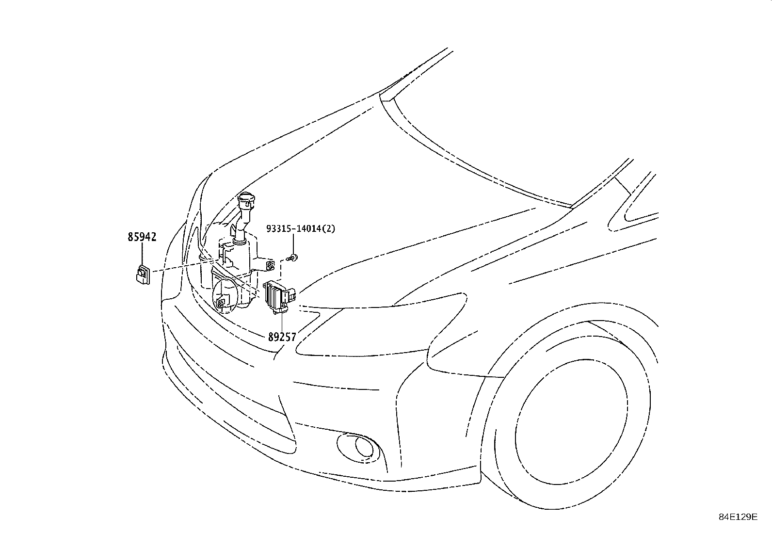 84140-48170 SWITCH ASSY, HEADLAMP DIMMER product image