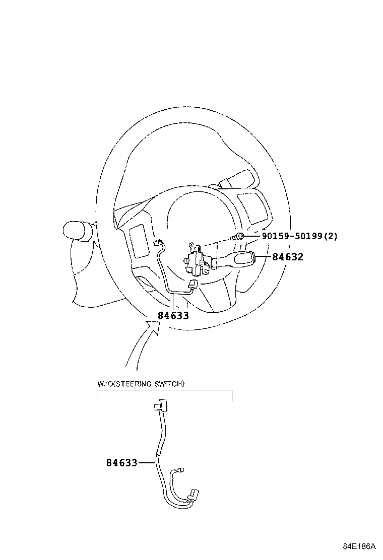 Toyota 84632-0F010 SWITCH, CRUISE CONTROL MAIN