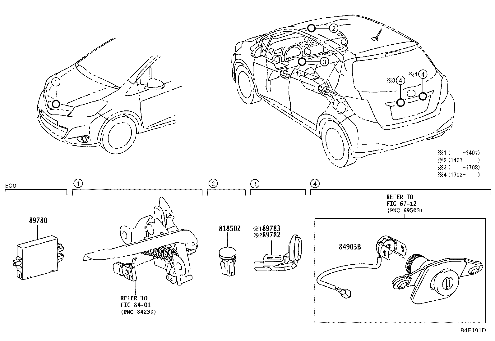 Toyota 89782-02010 COIL, TRANSPONDER KEY