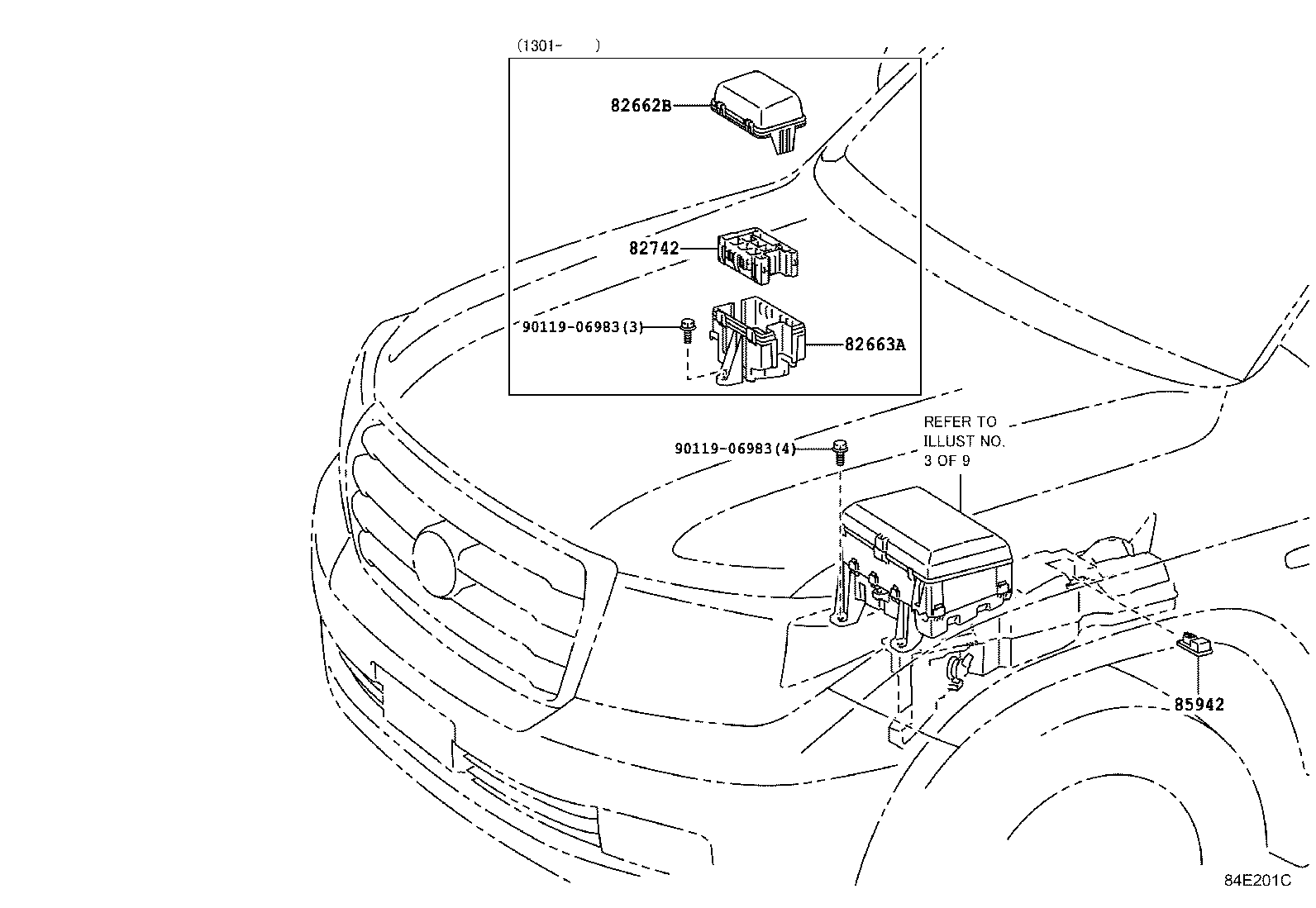 84140-60370 SWITCH ASSY, HEADLAMP DIMMER product image