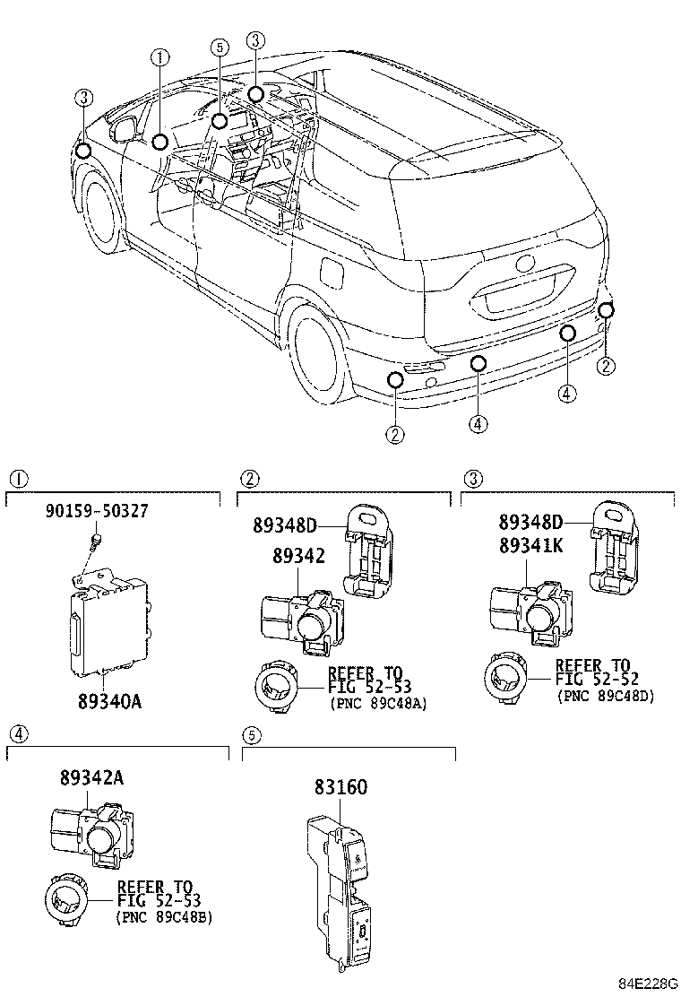 83160-28061 INDICATOR ASSY, CLEARANCE WARNING product image