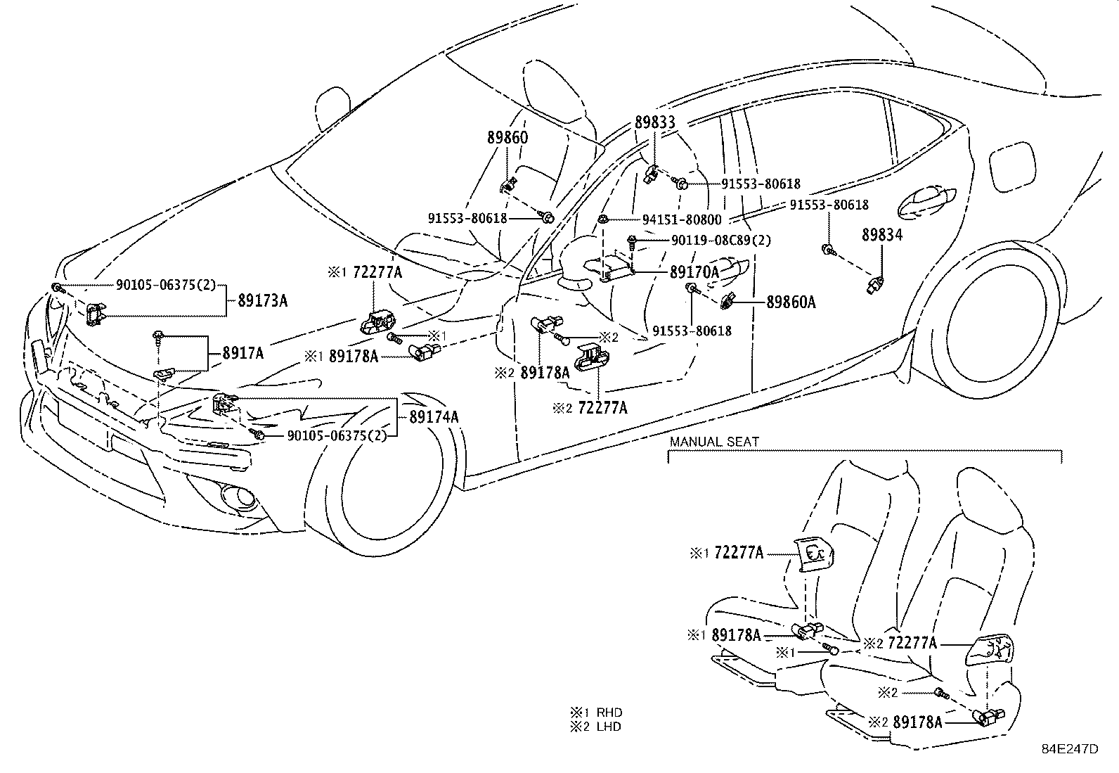 89170-53600 COMPUTER ASSY, AIR BAG product image