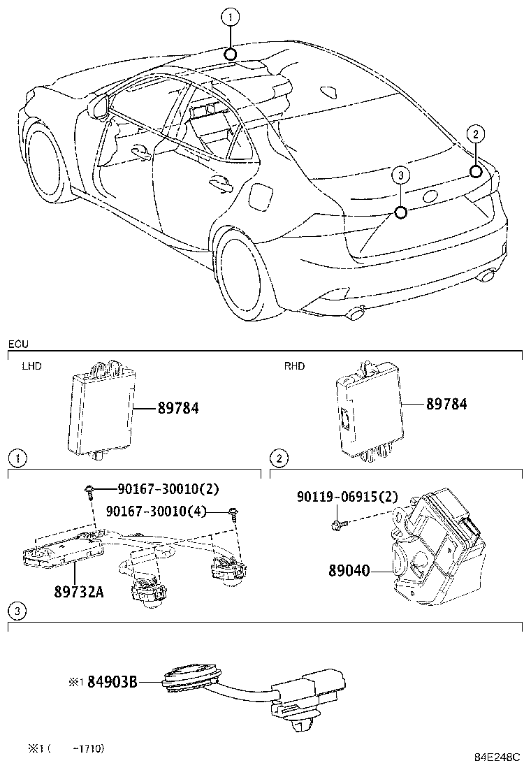 89732-53260 SENSOR, THEFT WARNING ULTRASONIC product image