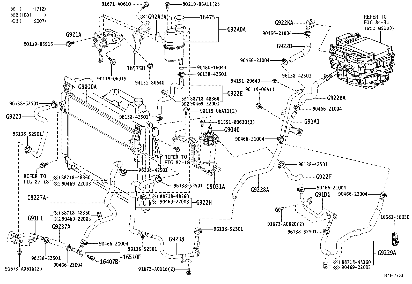 16575-36010 BRACKET, WATER HOSE CLAMP, NO.1 product image