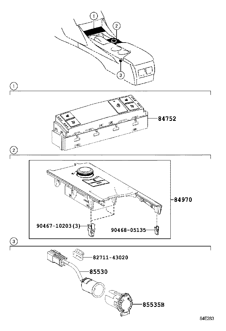 28850-36040 SENSOR ASSY, BATTERY STATE product image