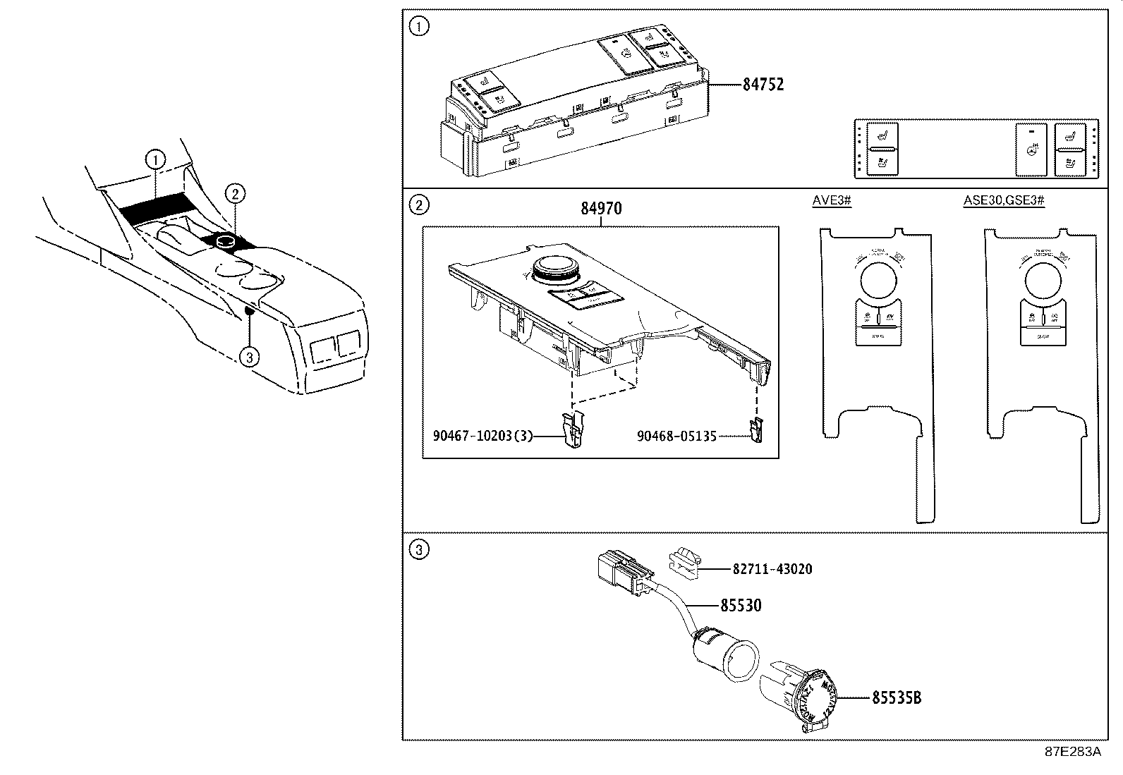 84140-24050 SWITCH ASSY, HEADLAMP DIMMER product image