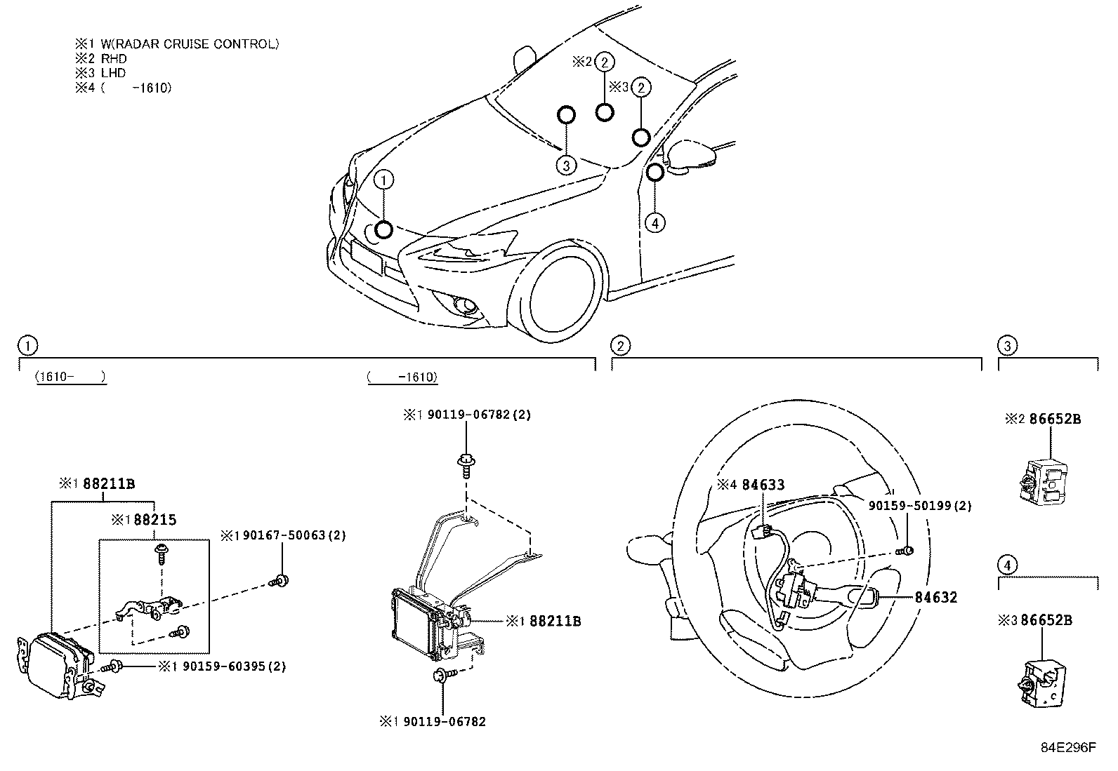 88210-53140 SENSOR ASSY, MILLIMETER WAVE RADAR product image