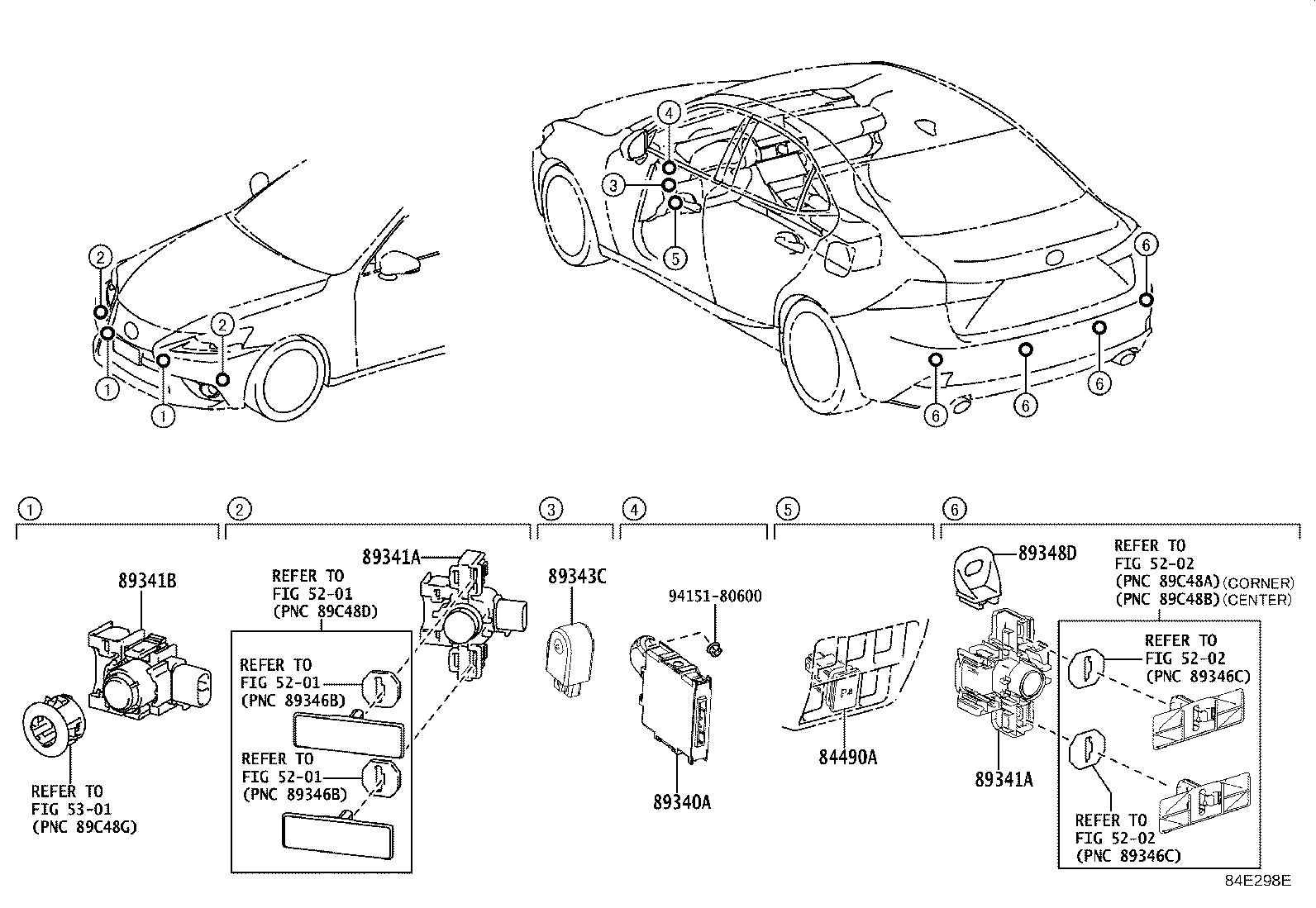 Toyota 89341-78020 SENSOR, ULTRASONIC, NO.2