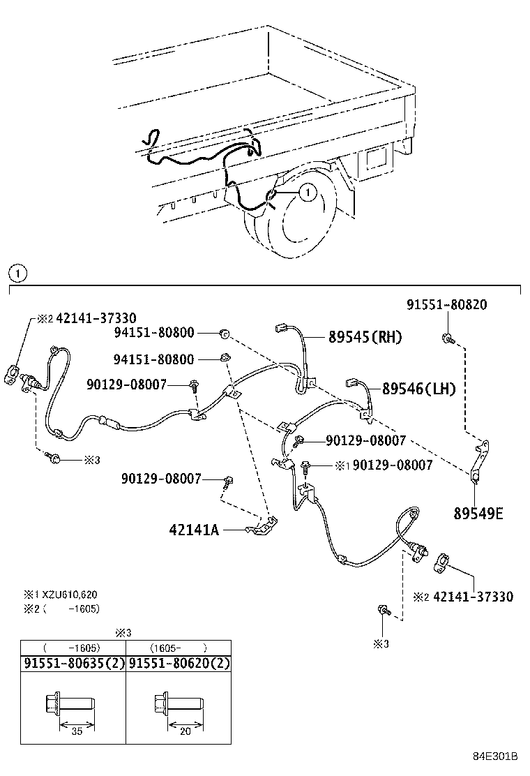 89545-37091 SENSOR, SPEED, REAR RH product image