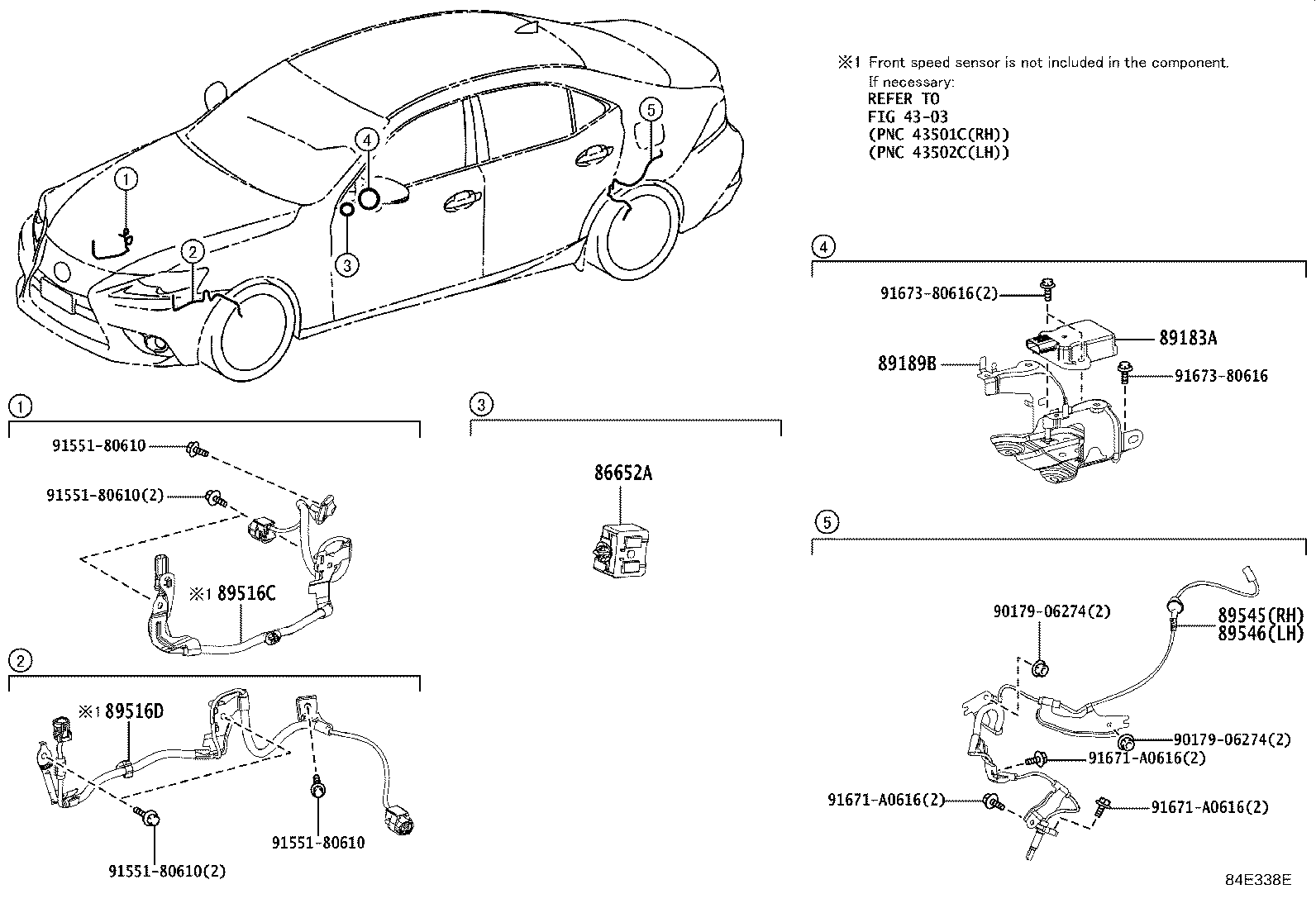Toyota 89183-50030 SENSOR, YAWRATE