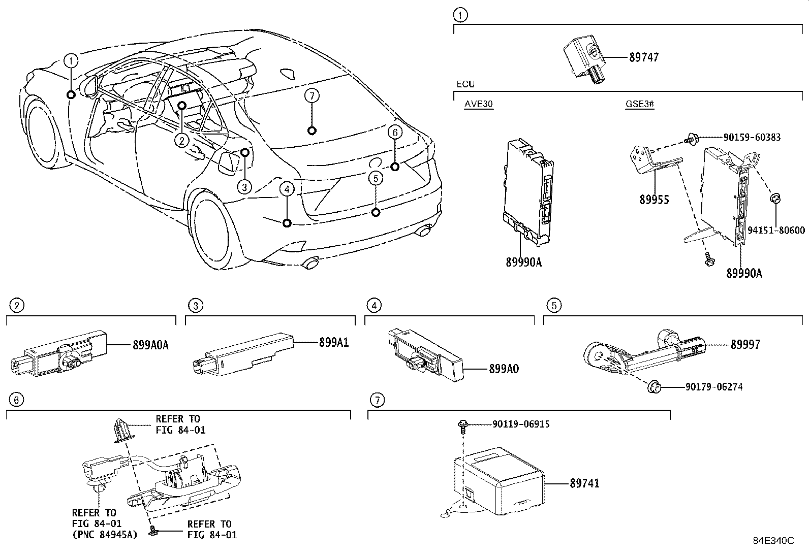 89740-53350 RECEIVER, DOOR CONTROL product image