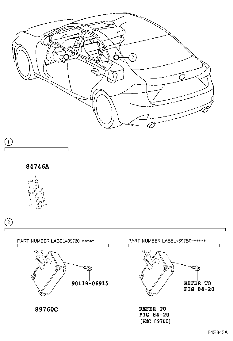 89760-53070 RECEIVER ASSY, TIRE PRESSURE MONITOR product image
