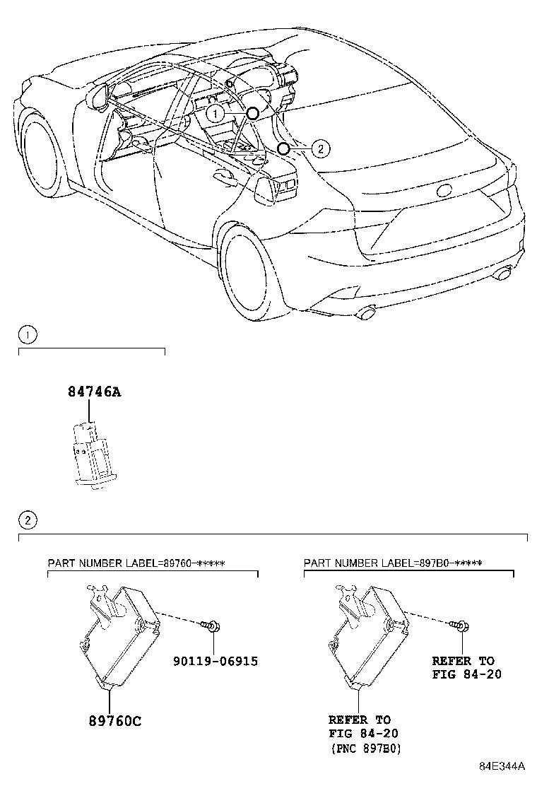 89760-53070 RECEIVER ASSY, TIRE PRESSURE MONITOR product image