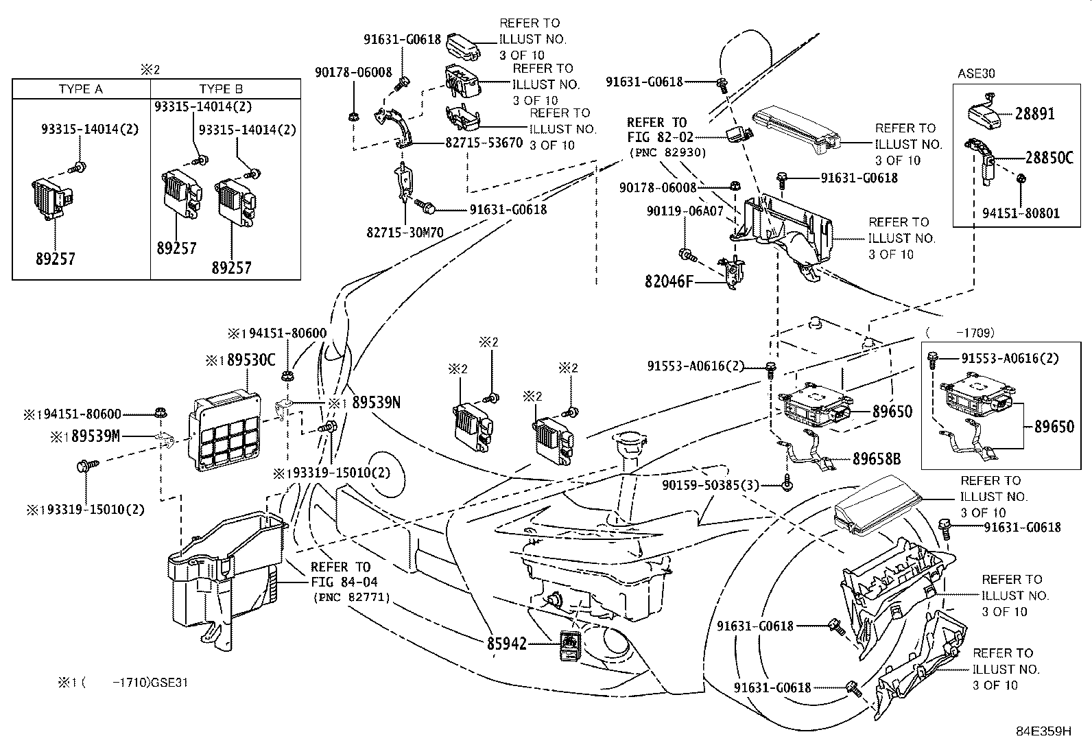 84140-24100 SWITCH ASSY, HEADLAMP DIMMER product image