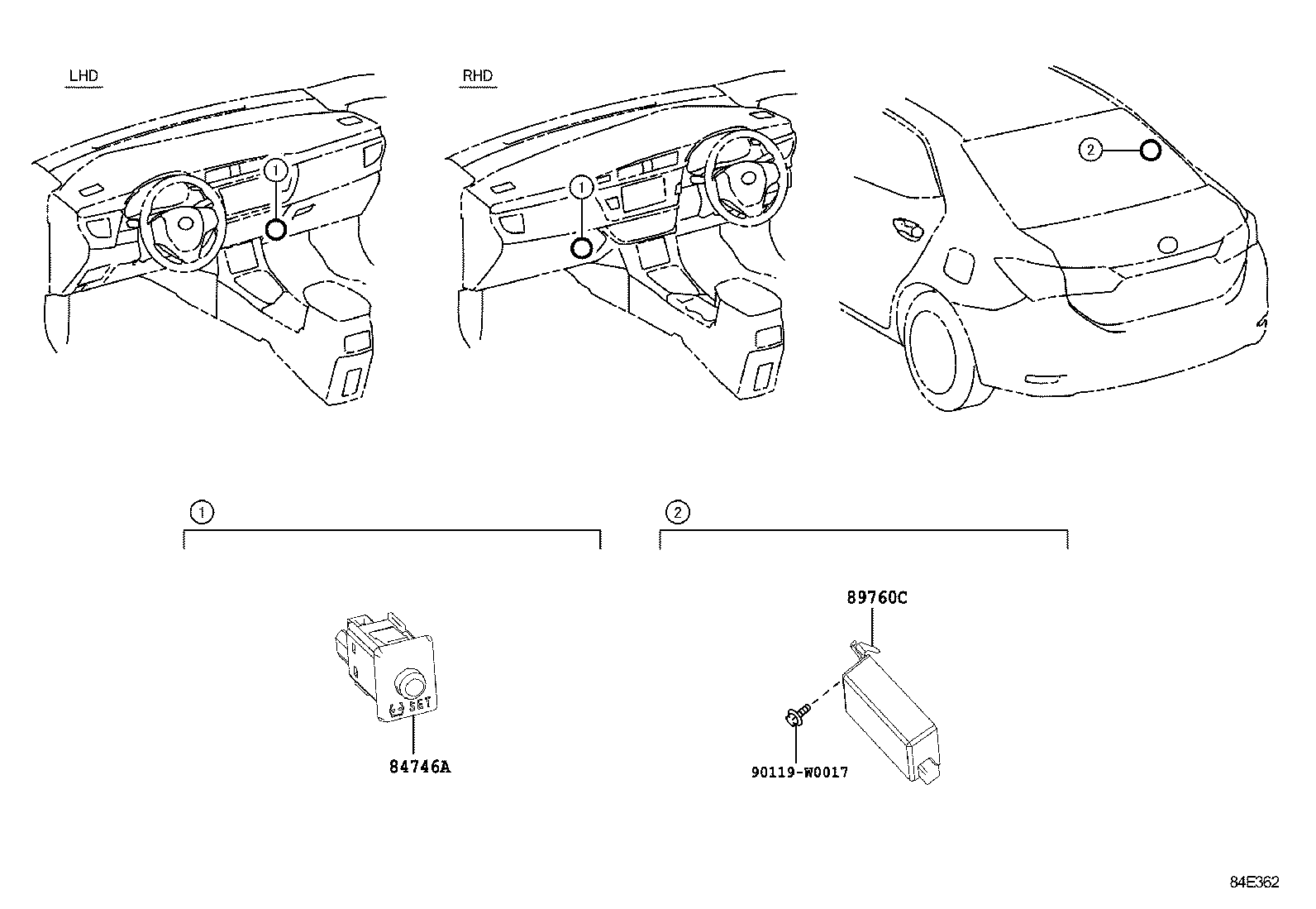 89760-02071 RECEIVER ASSY, TIRE PRESSURE MONITOR product image