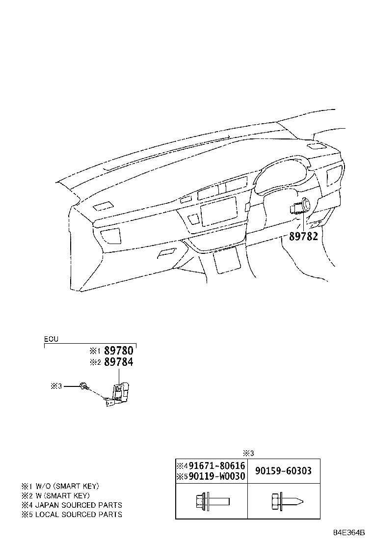 89784-02071 COMPUTER, IMMOBILIZER CODE product image