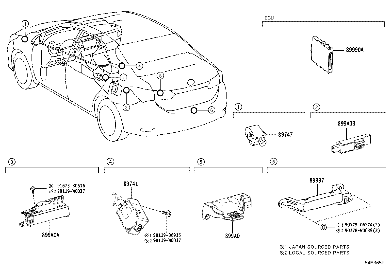 89740-02130 RECEIVER, DOOR CONTROL product image