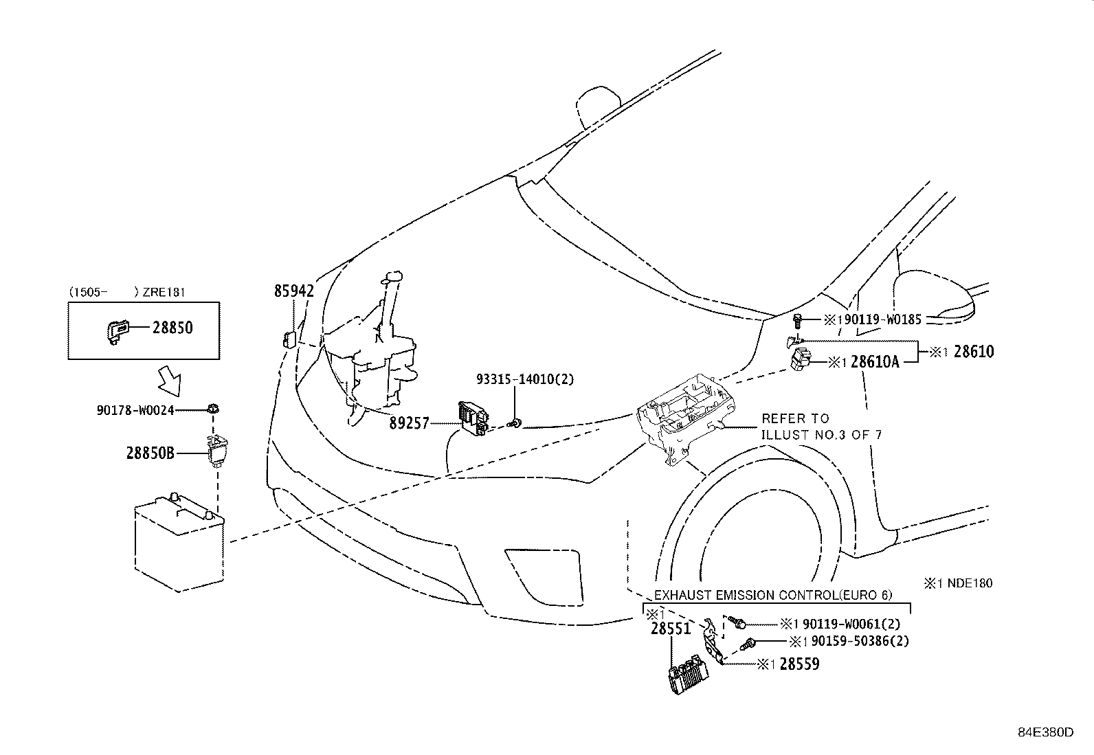 28850-26012 COMPUTER ASSY, ALTERNATOR CONTROL product image
