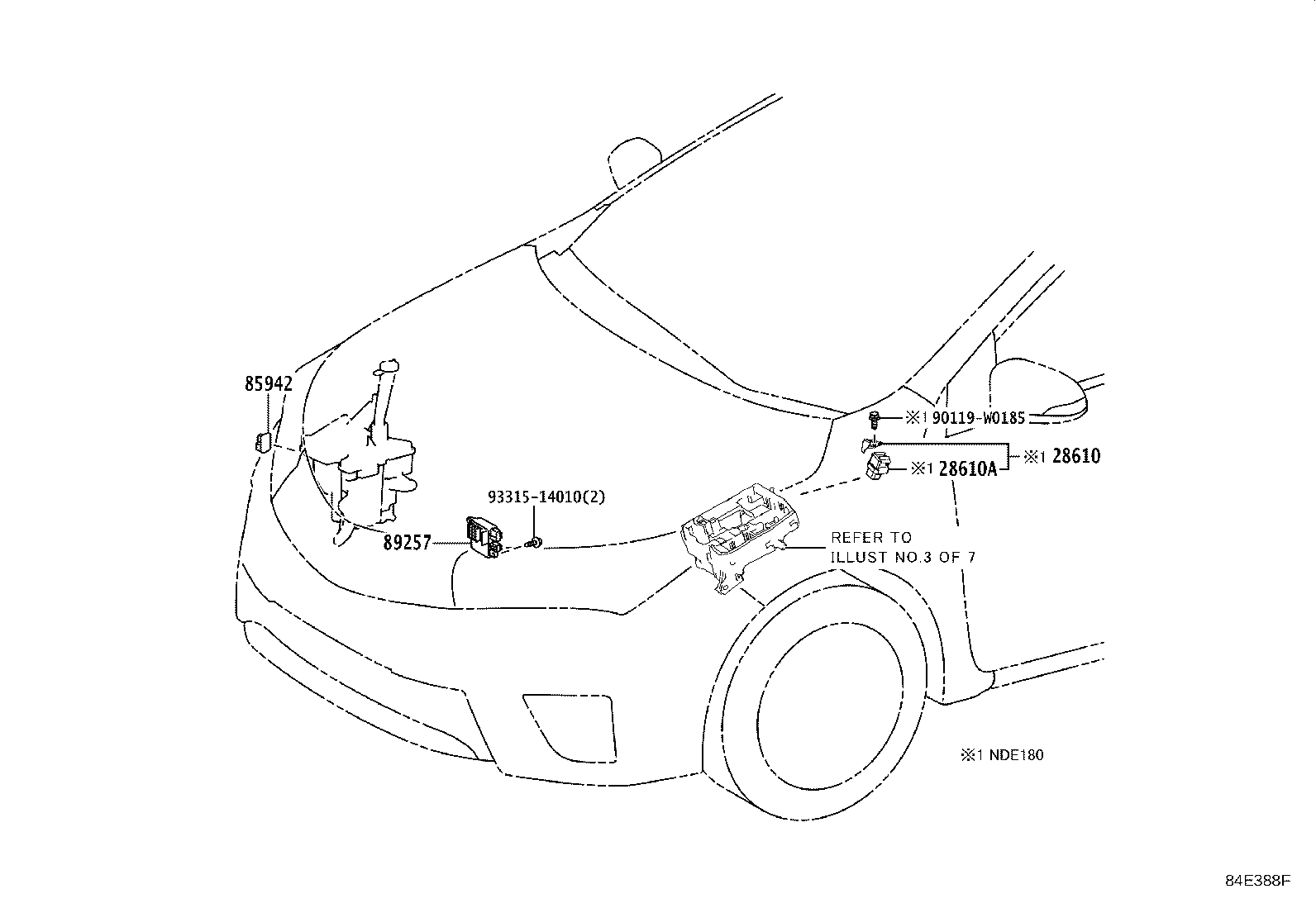84140-02870 SWITCH ASSY, HEADLAMP DIMMER product image