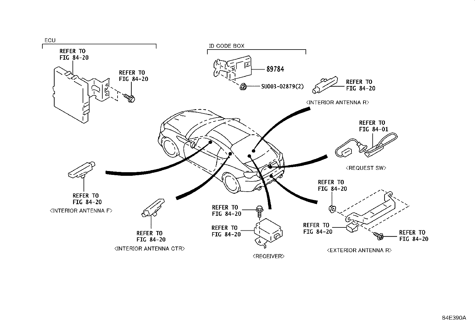 Toyota SU003-04493 AMPLIFIER, TRANSPONDER KEY