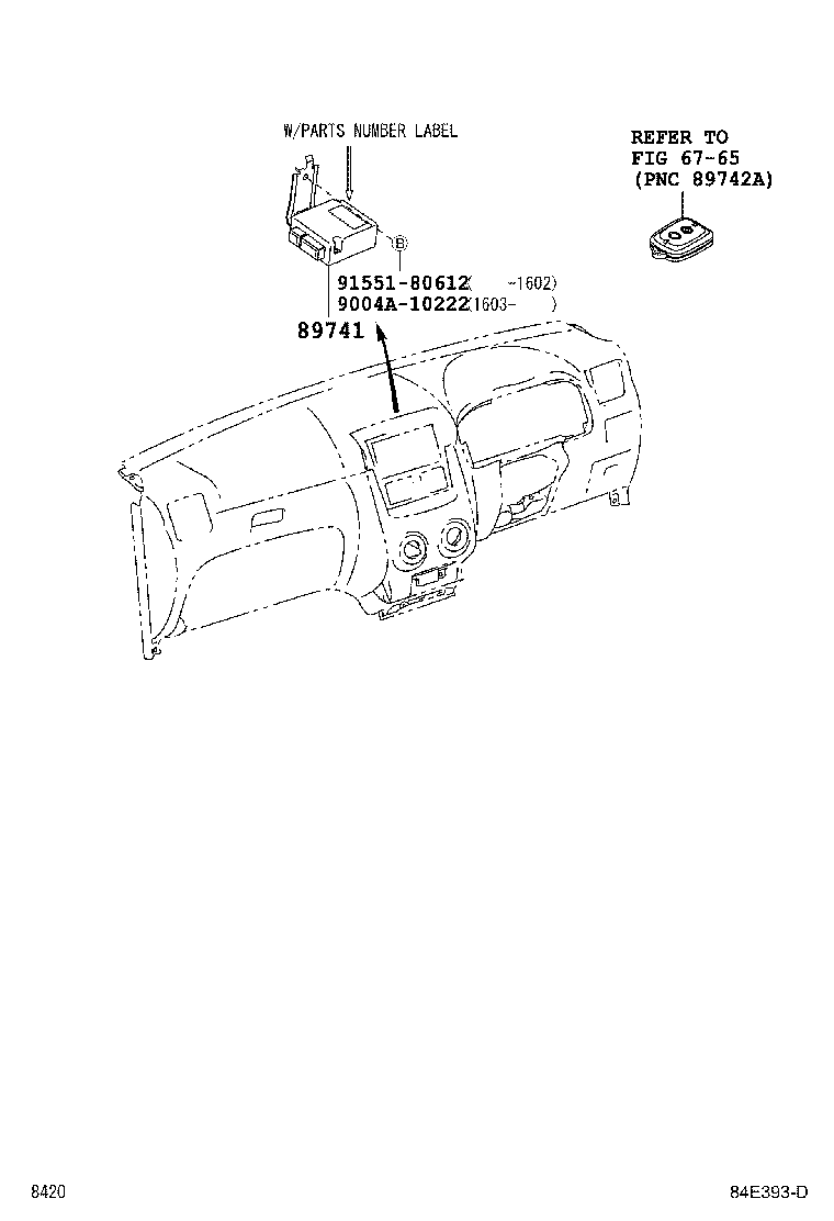 89741-BZ110 RECEIVER, DOOR CONTROL product image