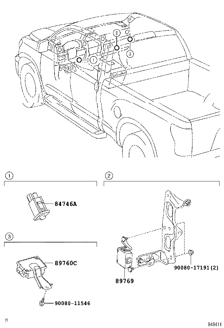 89760-0C010 RECEIVER ASSY, TIRE PRESSURE MONITOR product image