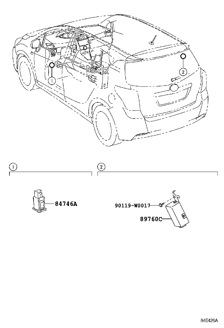 89760-0F010 RECEIVER ASSY, TIRE PRESSURE MONITOR product image