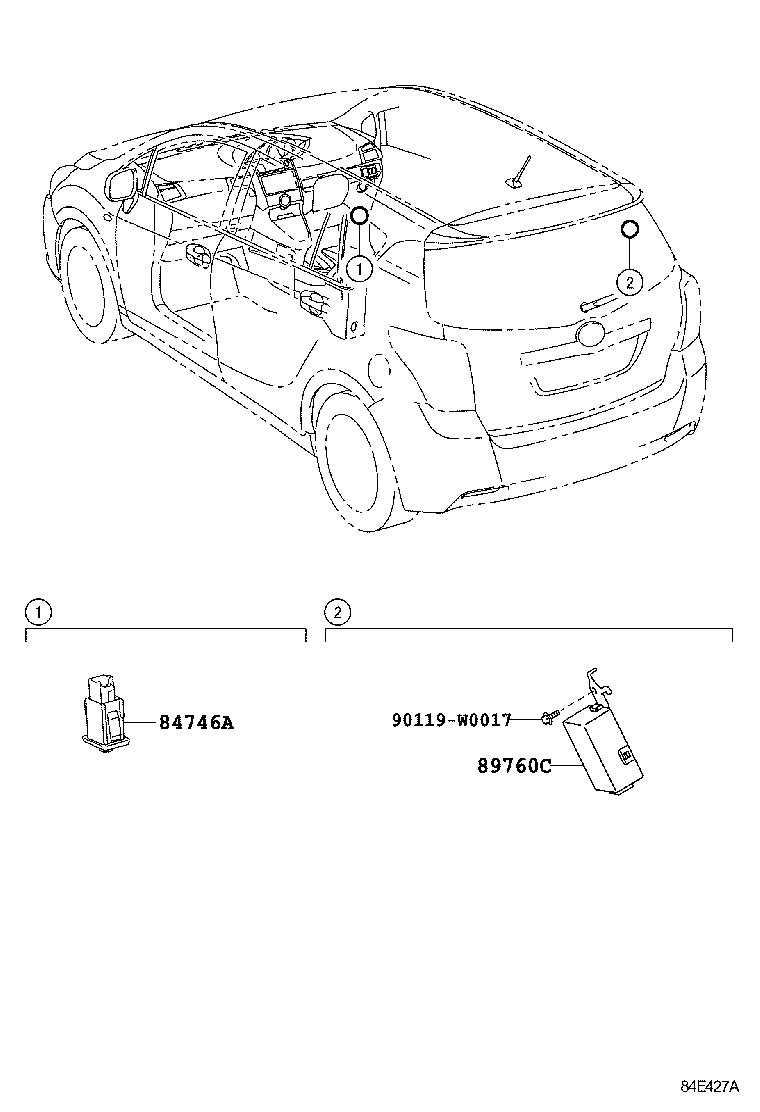 89760-0F010 RECEIVER ASSY, TIRE PRESSURE MONITOR product image