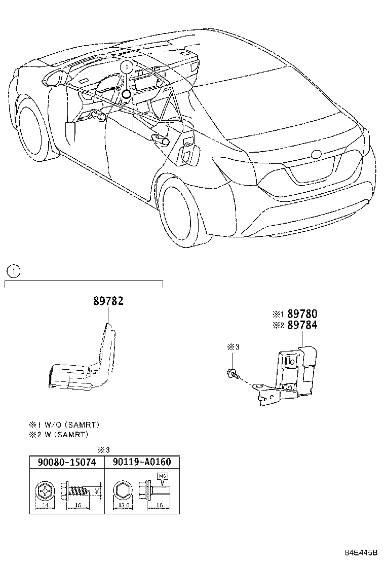 Toyota 89782-02020 COIL, TRANSPONDER KEY